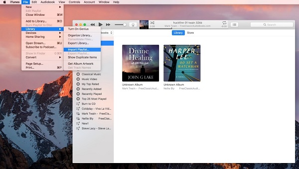 Import Audible books to iTunes