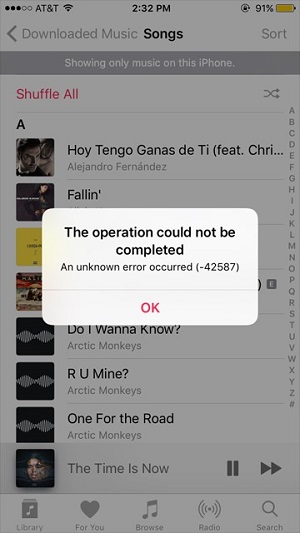 Fix Apple Music Error 42587