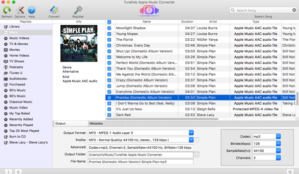 Choose Apple Music Tracks