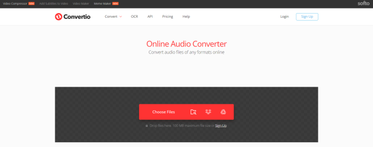 Convertio Online Audio Converter