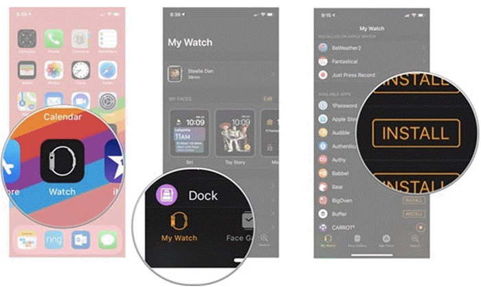 Apple Watch Install Audible App